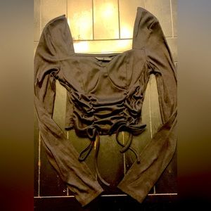 Shein Womens Fitted Long Sleave Top (xs)